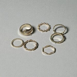 Chic Gold-Tone Ring Collection